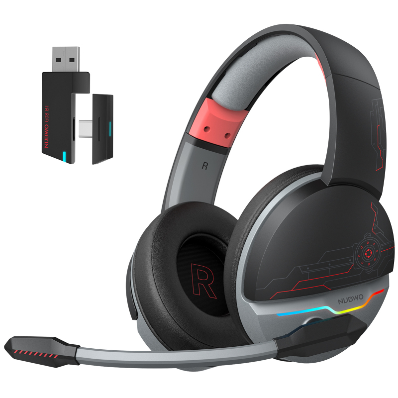 NUBWO G08 Bežične gaming slušalice, USB prijemnik, 2.4G