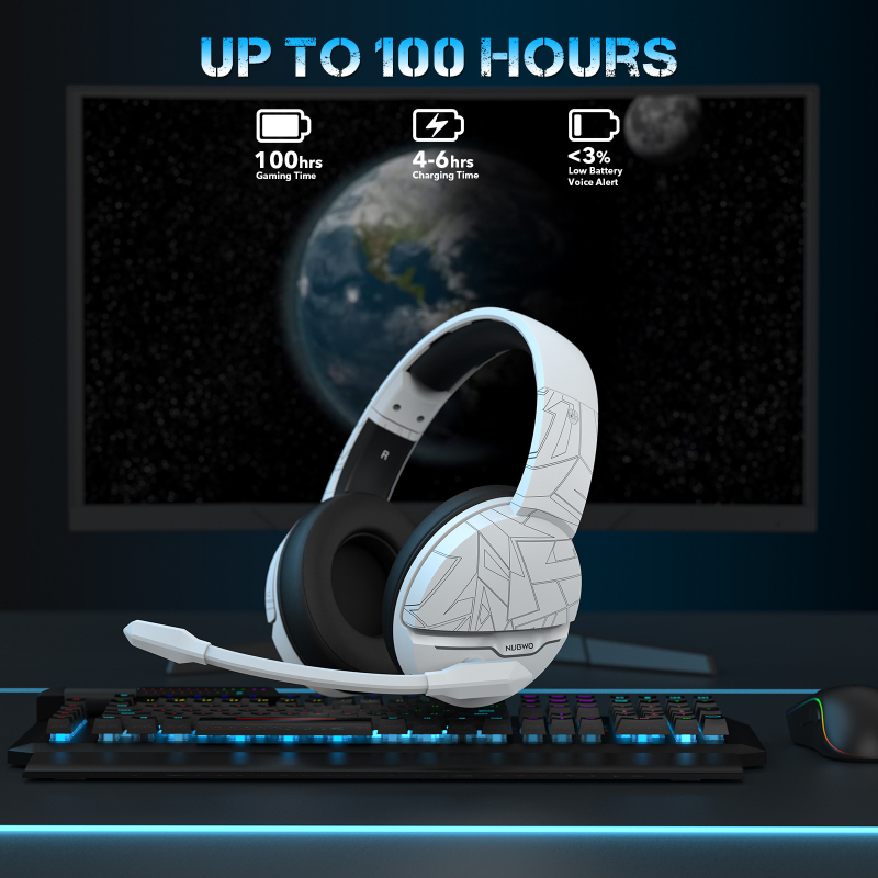 NUBWO G08 Bežične gaming slušalice, USB prijemnik, 2.4G