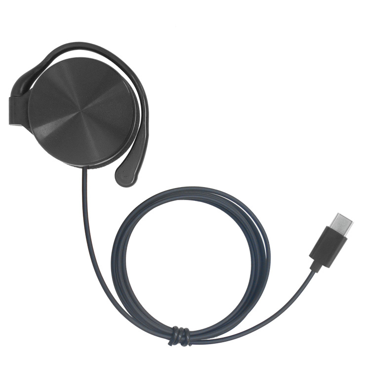 Type-C žične slušalice s kukom za jedno uho, za mobitel i PC