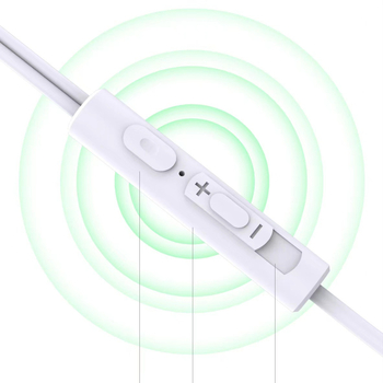 Stereo žične slušalice s inline kontrolom i 3,5 mm priključkom, duboki bas, polu-ušni dizajn, kružni otvor, kompatibilne s Androidom, Huaweiom i Xiaomiem