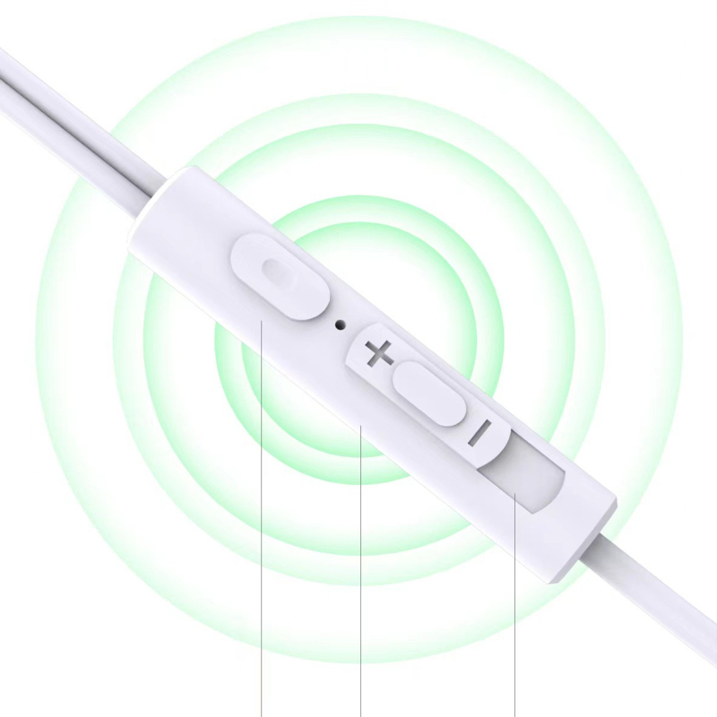 Stereo žične slušalice s inline kontrolom i 3,5 mm priključkom, duboki bas, polu-ušni dizajn, kružni otvor, kompatibilne s Androidom, Huaweiom i Xiaomiem