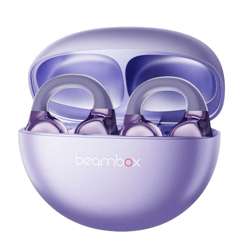 Beambox Bluetooth slušalice s klipom za otvoreno uho, AI, aktivno poništavanje šuma, dugotrajna baterija