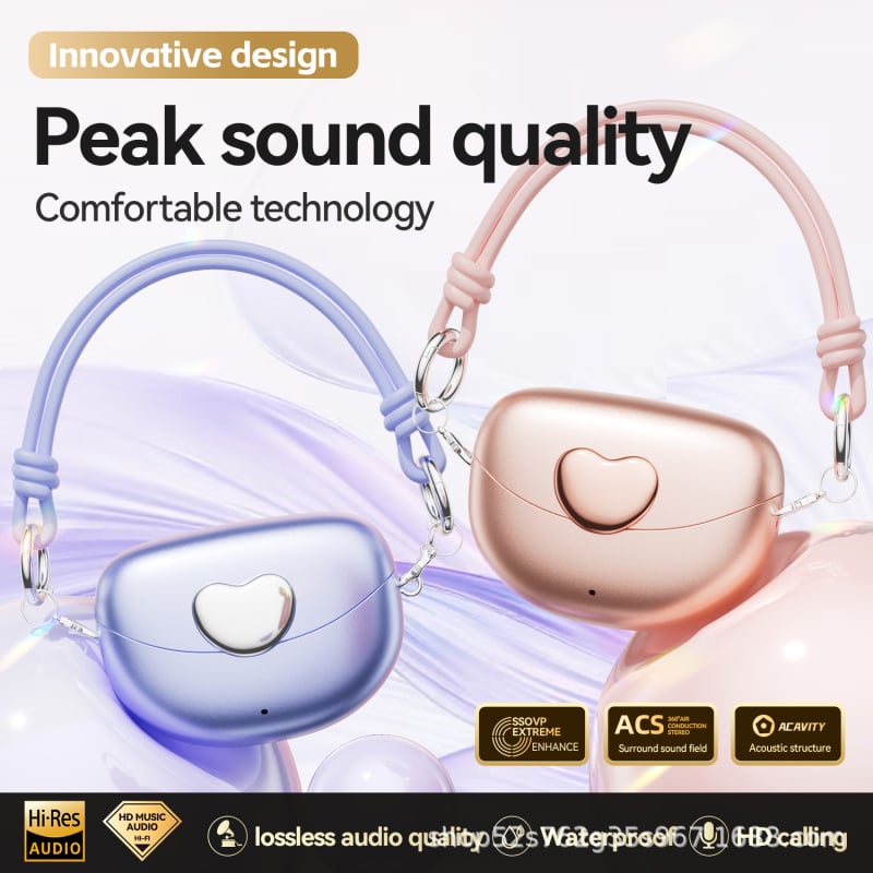 M106: ženska modna torbica preko ramena i Bluetooth bežične slušalice s eliminacijom buke — opcije nošenja: earbud, ear clip, ear hook