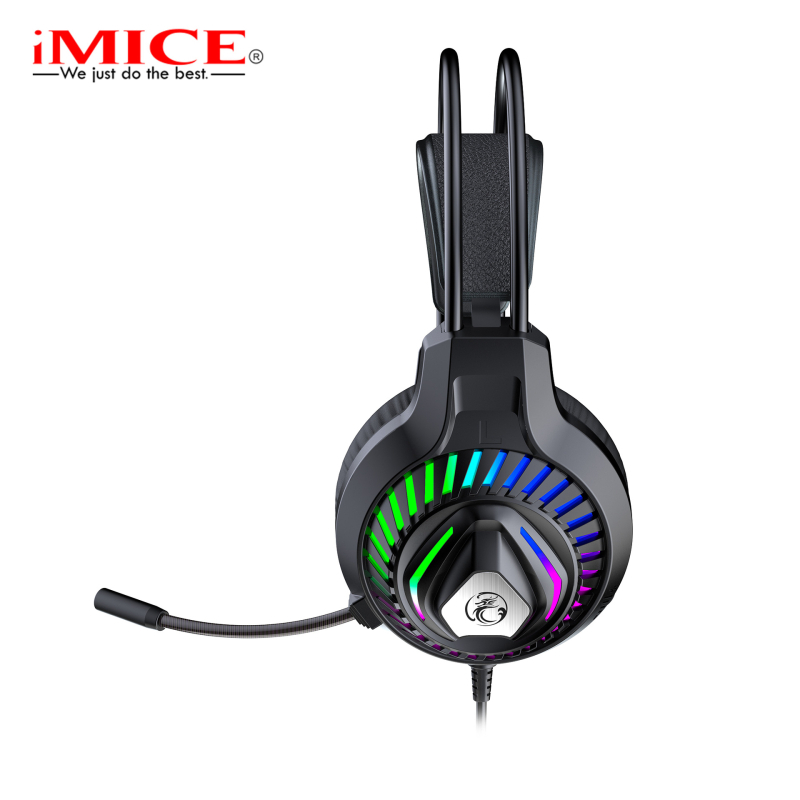 Imice HD-450 Svjetleće USB 7.1 Žične gaming slušalice RGB