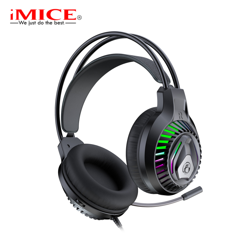 Imice HD-450 Svjetleće USB 7.1 Žične gaming slušalice RGB
