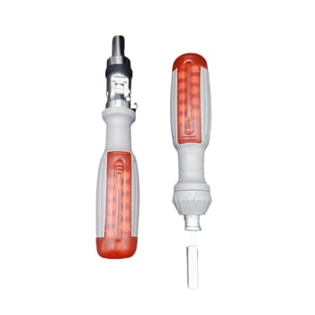 10 az 1-ben csavarhúzó készlet S2 ötvözetű bitekkel, többirányú hajlított fej, Philips, Torx és lapos fej.