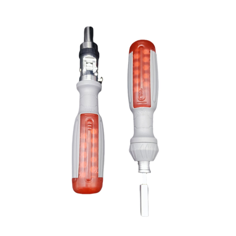 10 az 1-ben csavarhúzó készlet S2 ötvözetű bitekkel, többirányú hajlított fej, Philips, Torx és lapos fej.