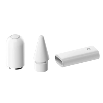 Set dodatne opreme za Apple Pencil 1. generacije za iPad: magnetna kapica, vrh olovke, punjački adapter