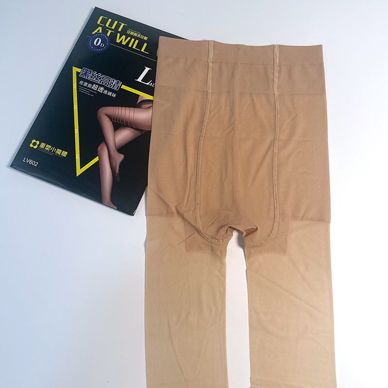 LV602 Velvet ultra-tanke crne hulahopke s anti-snag, 0D, prilagođeni rez, proziran dojam kože, ljetni osnovni komad