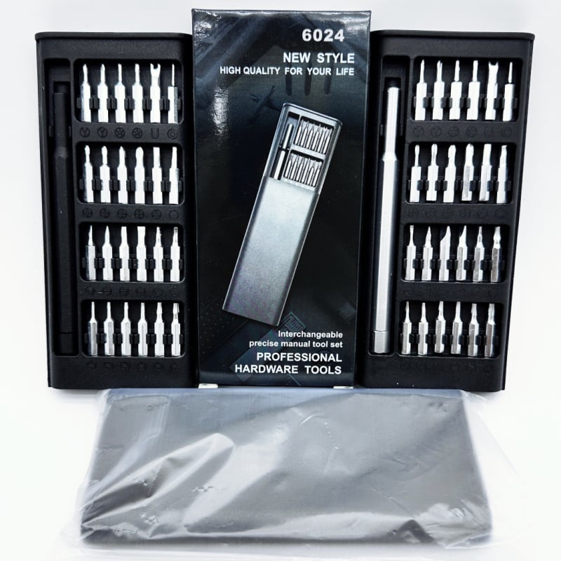Magnetski set odvijača s aluminijskom ručkom, 24-in-1 i 25-in-1, križni, ravni i posebnih oblika bitova.