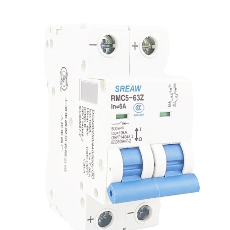 DC миниатюрен прекъсвач RMC5-63Z 1P 2P 3P 4P 1–63A