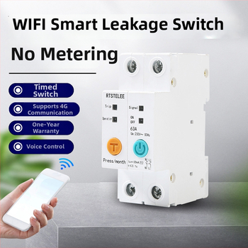 Vlastný WiFi inteligentný vypínač úniku prúdu s diaľkovým ovládaním a ochranou opätovného zapnutia