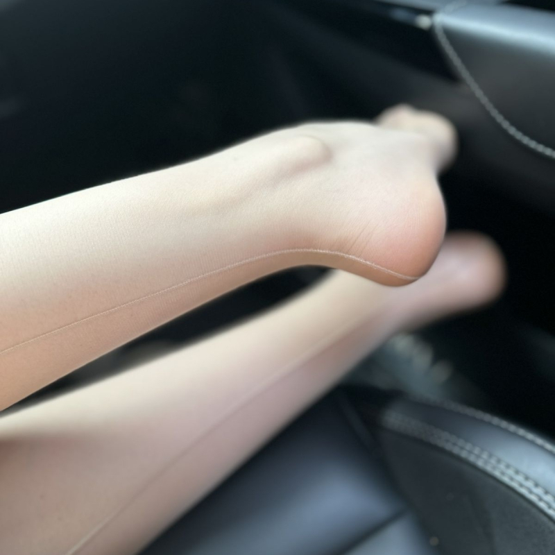 Hua Mu Yan H152 Ultra-tanke 0D hulahopke sa stražnjim šavom, 360° bezšivni prepona, Crna/Koža, Ljeto, Nylon 5D