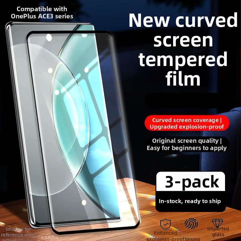 Ochranné sklo s zakriveným displejom pre OnePlus Ace2/Ace3 Pro – Ultra-Clear Full Screen