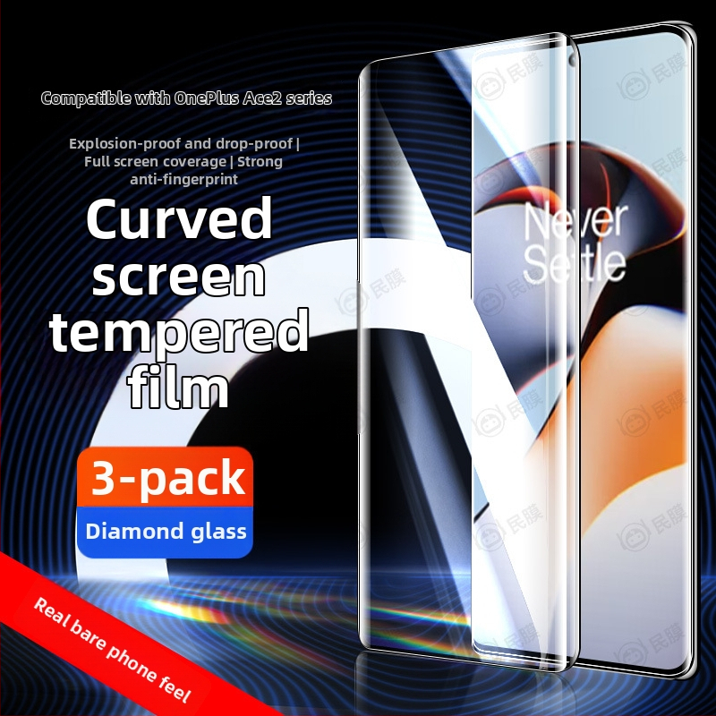 Ochranné sklo s zakriveným displejom pre OnePlus Ace2/Ace3 Pro – Ultra-Clear Full Screen
