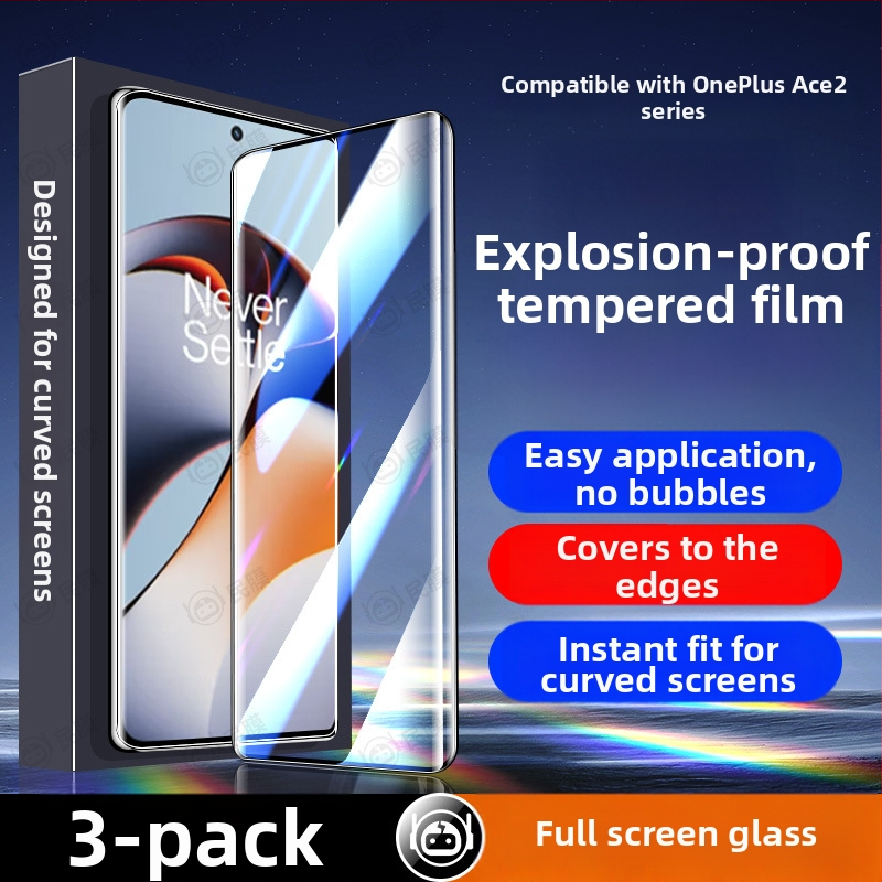 Ochranné sklo s zakriveným displejom pre OnePlus Ace2/Ace3 Pro – Ultra-Clear Full Screen