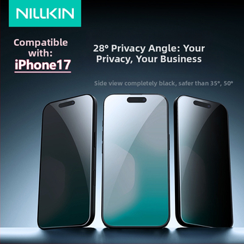 Nillkin tvrdené sklo ochranný film pre iPhone 17 Pro Max s prachotesným montážnym rámom, celý displej, výbušne odolný