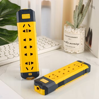 Produžni blok s više utičnica 16A, visokog napona, industrijskog tipa, otporno kućište, 100–250V AC, bakreni vodiči