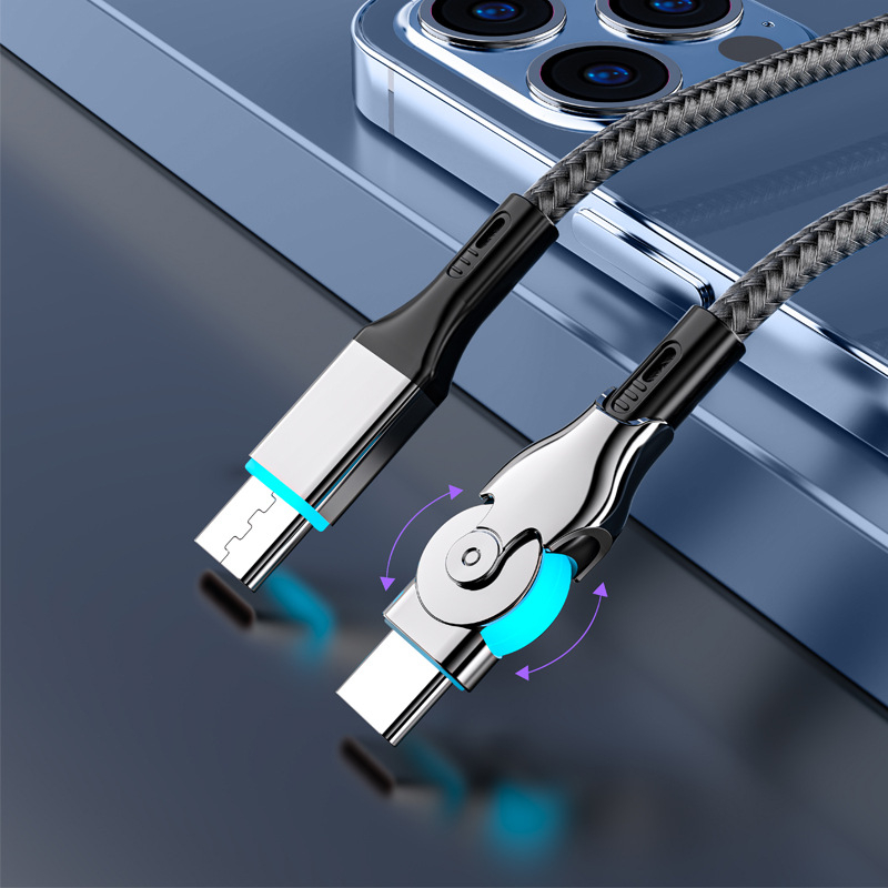 USB-C PD kabel s dvostrukim završetcima, kompatibilan s iPhone 15, Huawei, Xiaomi notebookom, iPadom i pametnim telefonom