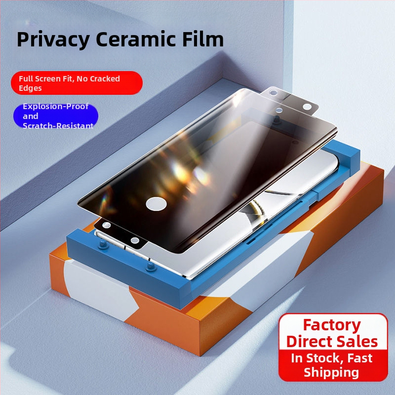 OPPO Find X8 Pro Zakrivený keramický ochranný film - Ochranný proti špehovaniu, kalená fólia pre X6 Pro, X7 Ultra, X5