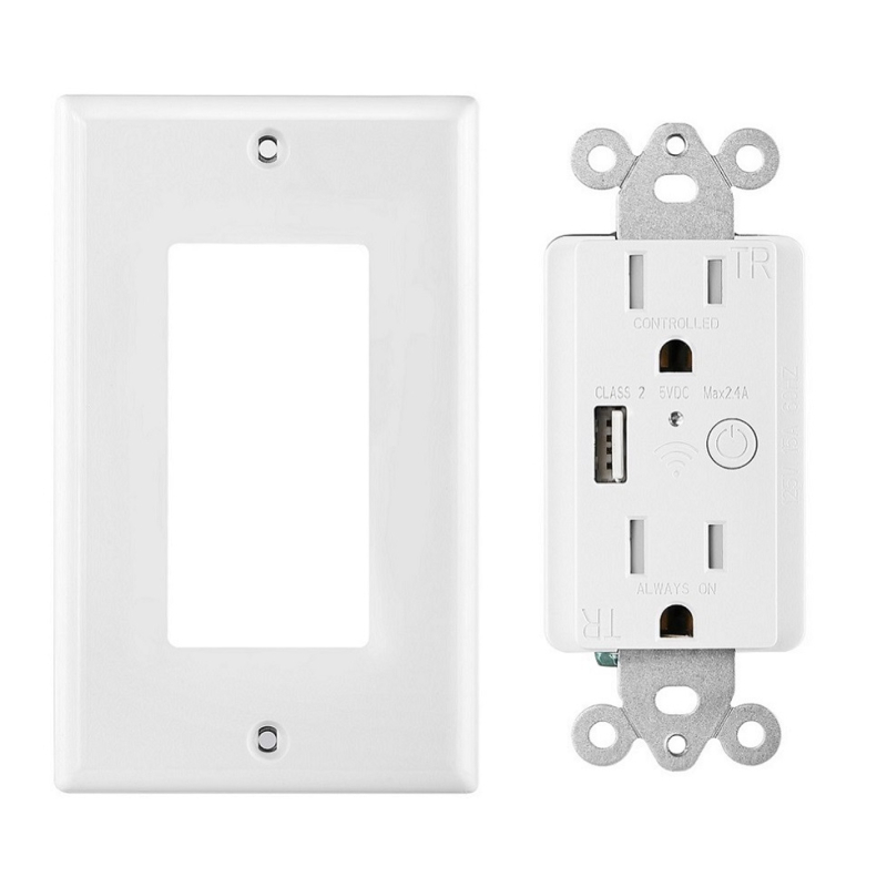 WiFi okos aljzat ETL tanúsítványú, 100-250V, távoli vezérléssel, falba épített