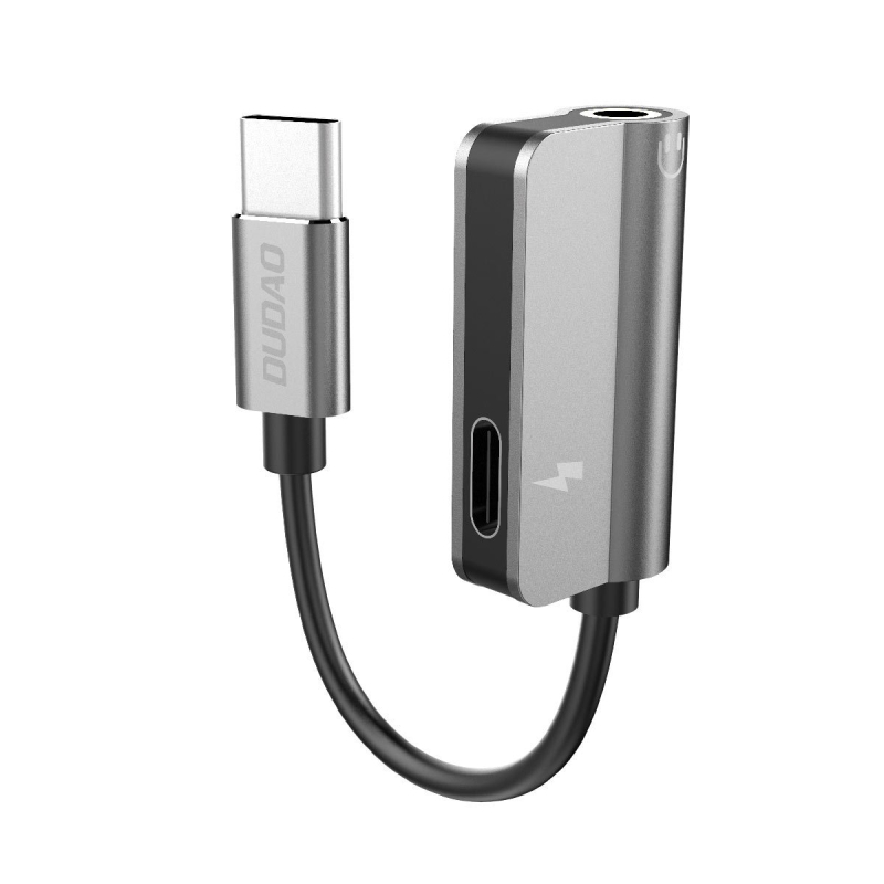 L14T USB-C na 3,5 mm dvojitý konverzný kábel pre slúchadlá Xiaomi Mi 6