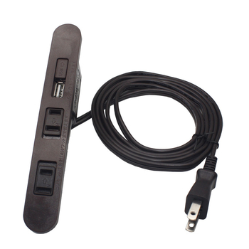 Japanski stil USB produžni blok s dvije utičnice za stol ili noćni ormarić, kabel, PSE-certificirano