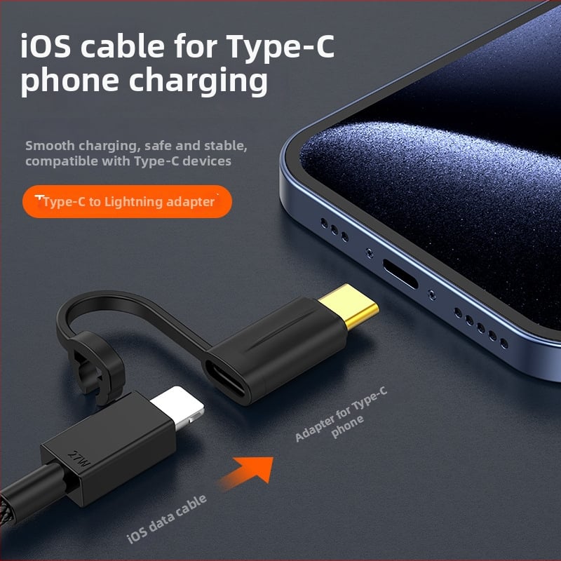 PD adapter Lightning ženski na USB-C muški za iPhone 15, iPad i prijenosno računalo