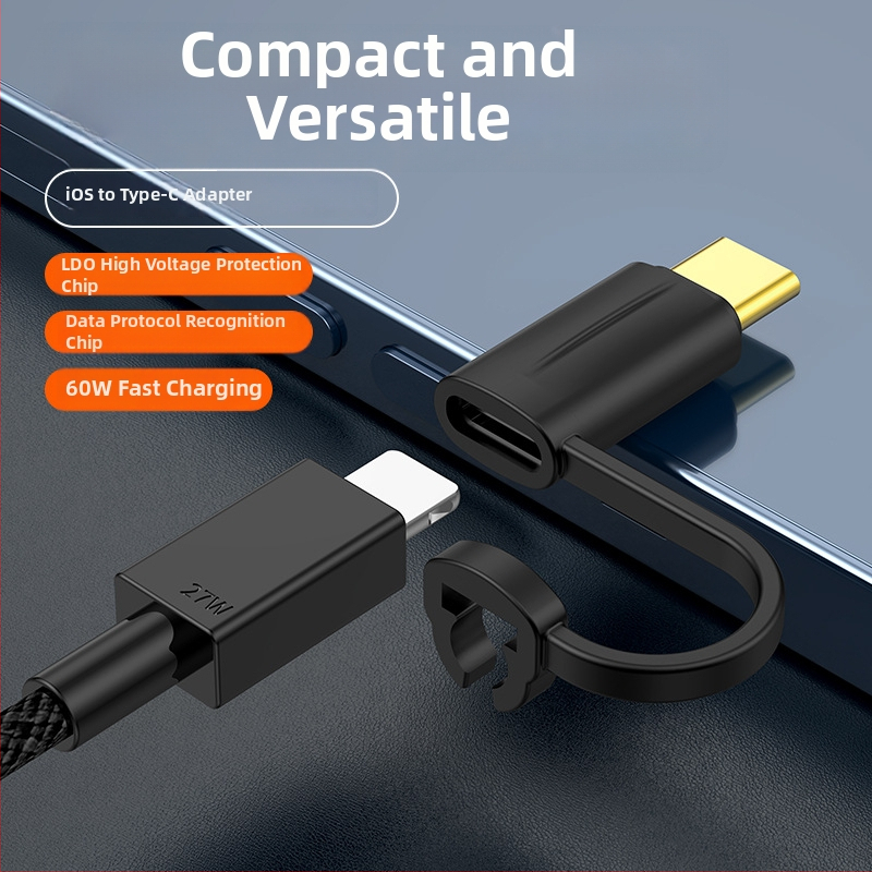 PD adapter Lightning ženski na USB-C muški za iPhone 15, iPad i prijenosno računalo
