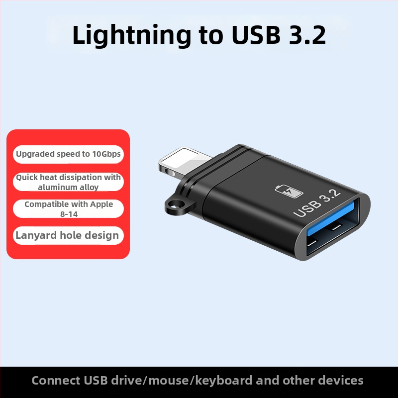 USB na Lightning prevodník pre prenos údajov a nabíjanie, OTG adaptér