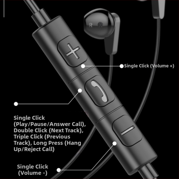 Type-C žične in-ear slušalice s mikrofonom za gaming i glazbu, s kabelskim upravljanjem