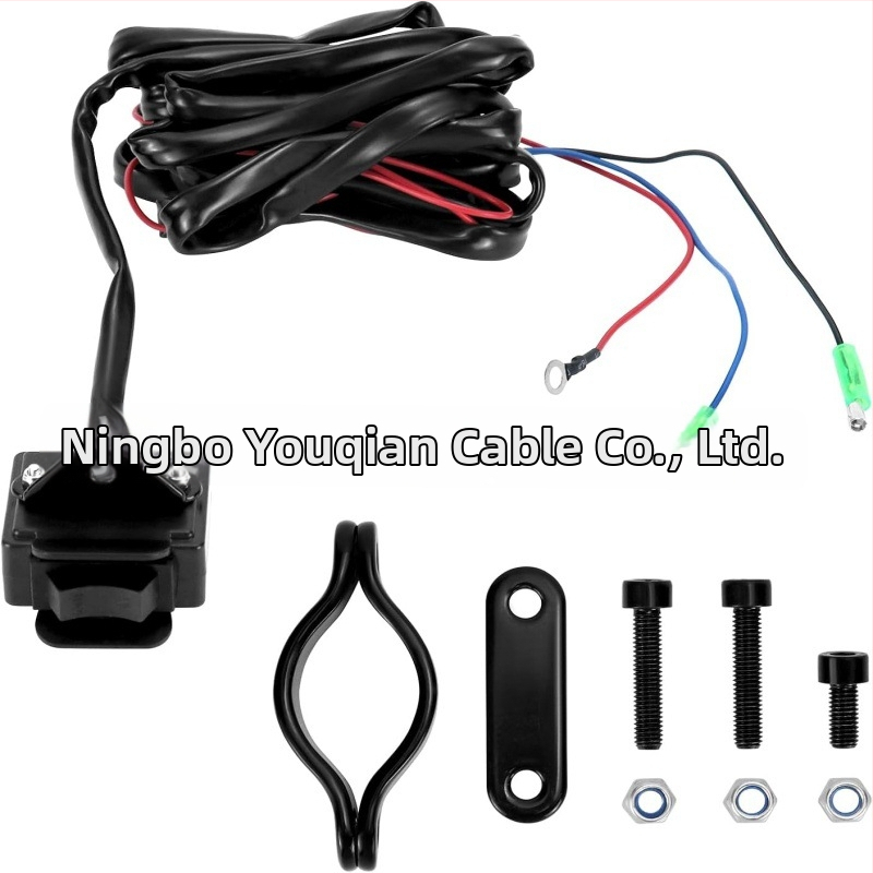 3-pólový konektor pre diaľkové ovládanie navijáka, 12V, ATV/UTV, kábel 9 ft, vodotesný elektrický ručný ovládač