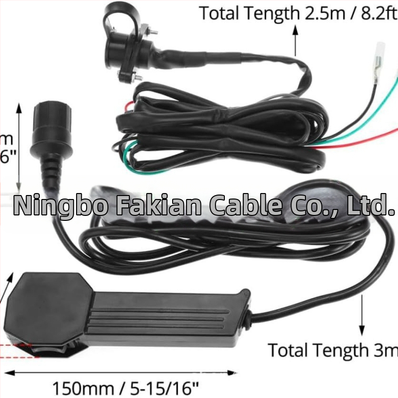 3-pólový konektor pre diaľkové ovládanie navijáka, 12V, ATV/UTV, kábel 9 ft, vodotesný elektrický ručný ovládač