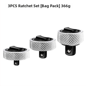 Tj 3-τεμάχιο σετ μίνι ratchet wrench, χρωμιοβανadiου ατσάλι, 1/2 in, 3/8 in, 1/4 in