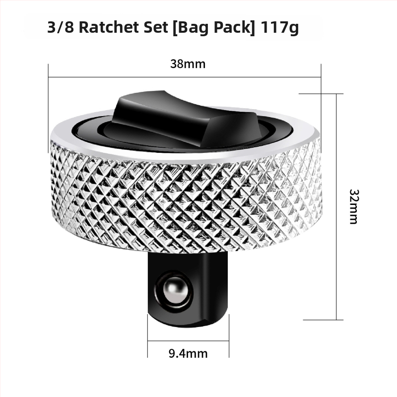 Tj 3-τεμάχιο σετ μίνι ratchet wrench, χρωμιοβανadiου ατσάλι, 1/2 in, 3/8 in, 1/4 in