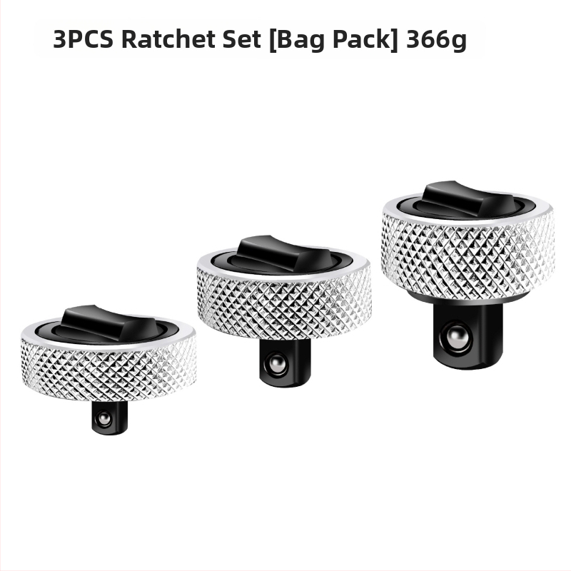 Tj 3-τεμάχιο σετ μίνι ratchet wrench, χρωμιοβανadiου ατσάλι, 1/2 in, 3/8 in, 1/4 in