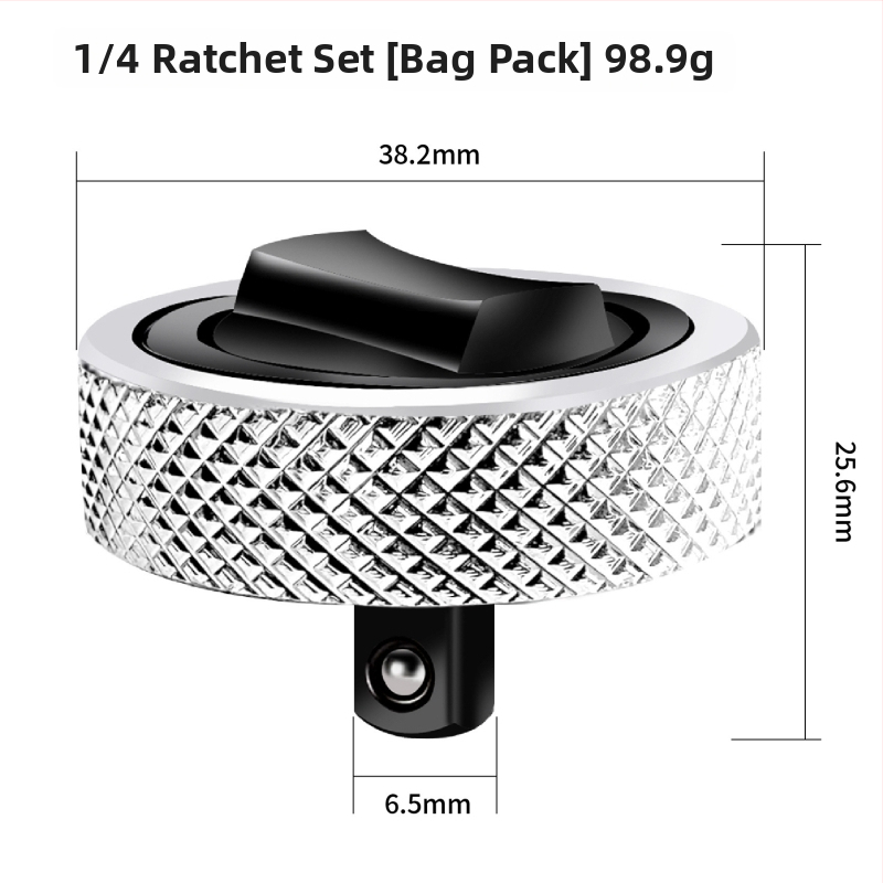 Tj 3-τεμάχιο σετ μίνι ratchet wrench, χρωμιοβανadiου ατσάλι, 1/2 in, 3/8 in, 1/4 in