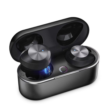TWS bežične slušalice, mini model od aluminijske legure, Bluetooth 5.3, stereo, redukcija šuma