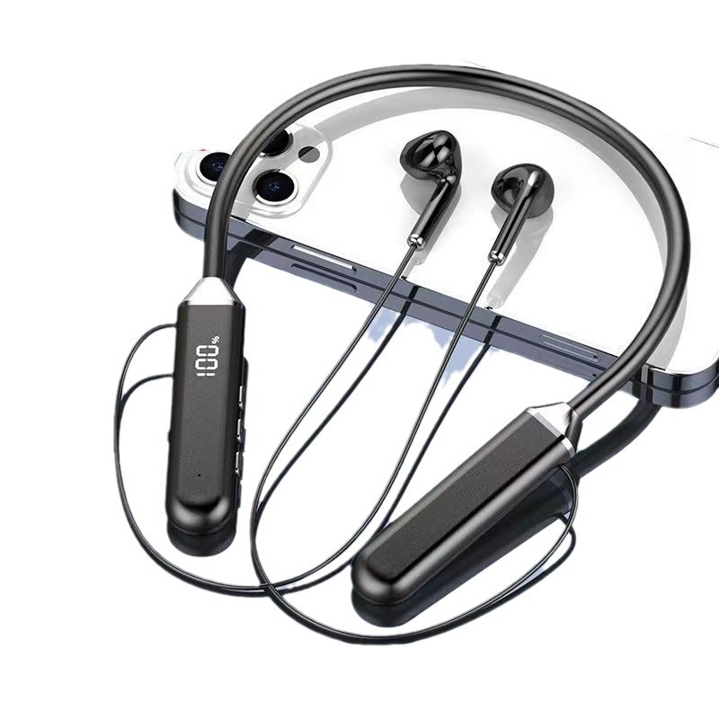 Bluetooth slušalice oko vrata, bežične, dug rad baterije, dvostrani stereo zvuk, vodootporne, redukcija buke, pozivi, niska latencija za e-sport