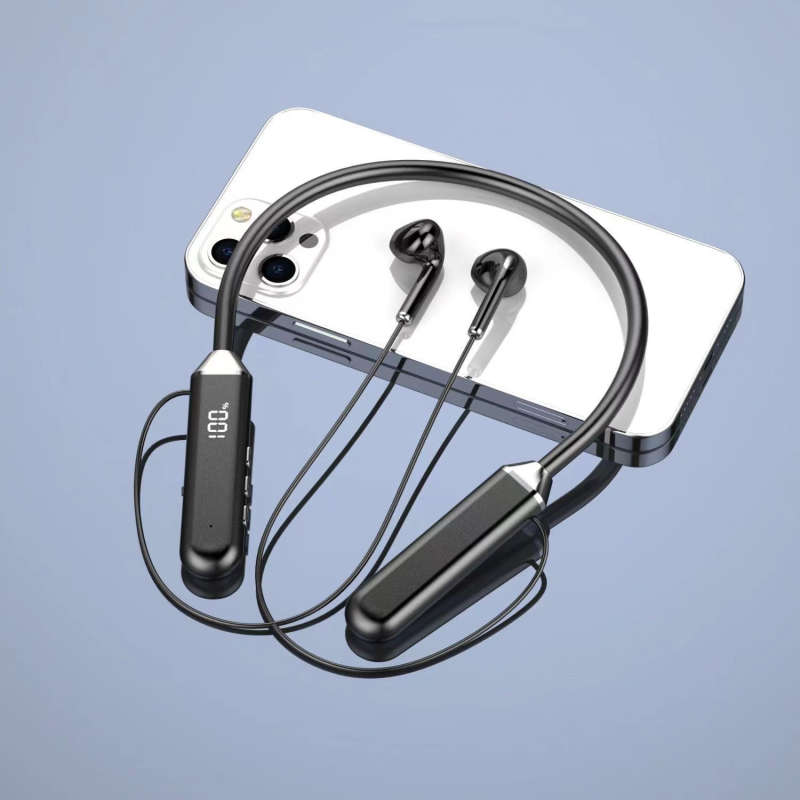 Bluetooth slušalice oko vrata, bežične, dug rad baterije, dvostrani stereo zvuk, vodootporne, redukcija buke, pozivi, niska latencija za e-sport