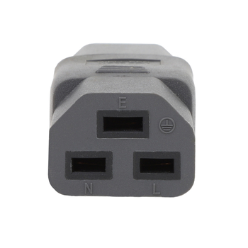WA-0168 IEC 320 C14 na C21 AC adapter, C14 na C21 napajanje konverter, siva