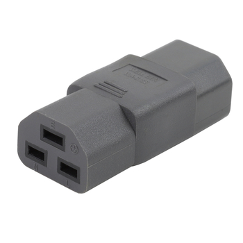 WA-0168 IEC 320 C14 na C21 AC adapter, C14 na C21 napajanje konverter, siva
