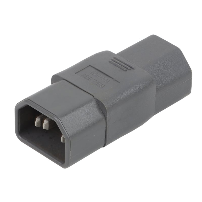 WA-0168 IEC 320 C14 na C21 AC adapter, C14 na C21 napajanje konverter, siva