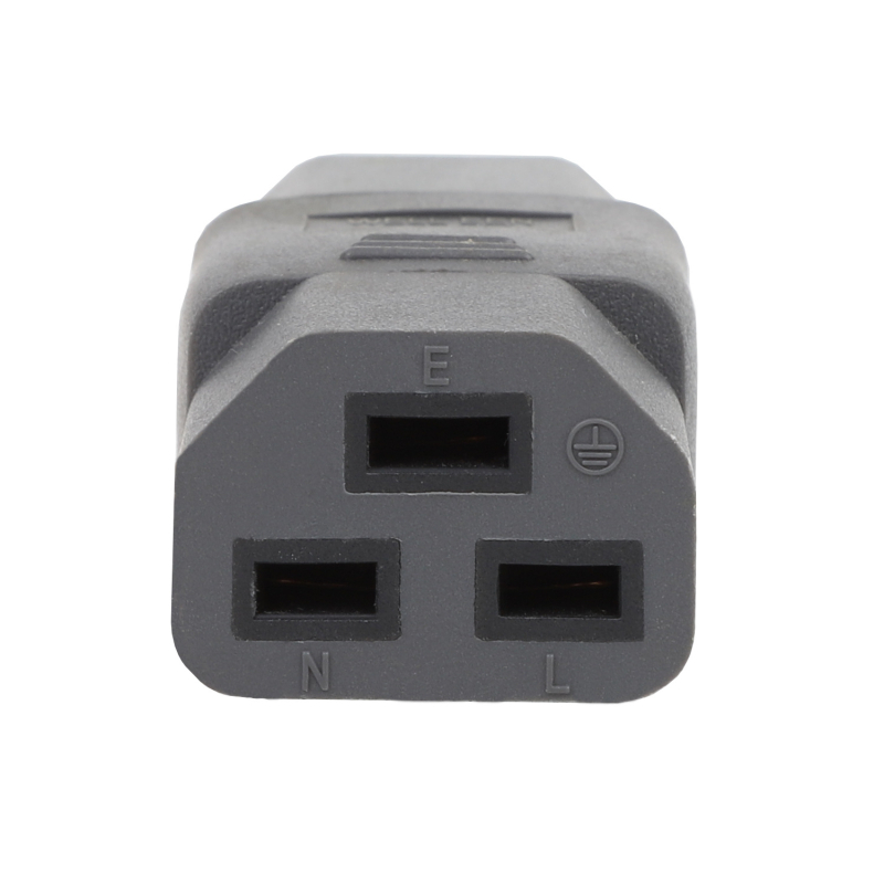 WA-0168 IEC 320 C14 na C21 AC adapter, C14 na C21 napajanje konverter, siva