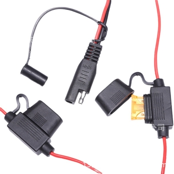 Dvožilni automobilni kabel za napajanje, 5A, US standard upaljač s LED, 10A ženski konektor s poklopcem