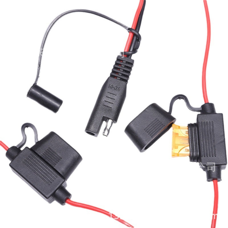Dvožilni automobilni kabel za napajanje, 5A, US standard upaljač s LED, 10A ženski konektor s poklopcem
