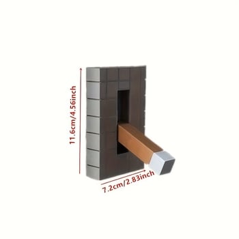 3D ispisana Minecraft Redstone Pixel figura za prekidač svjetla