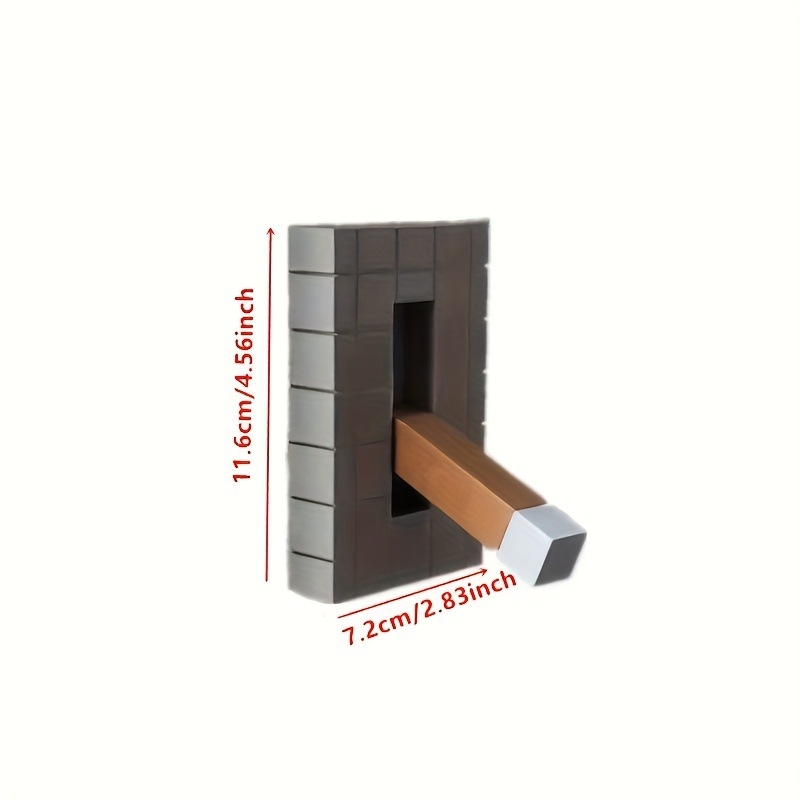 3D ispisana Minecraft Redstone Pixel figura za prekidač svjetla