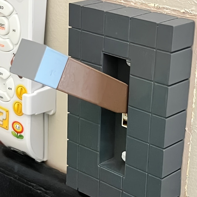 3D ispisana Minecraft Redstone Pixel figura za prekidač svjetla