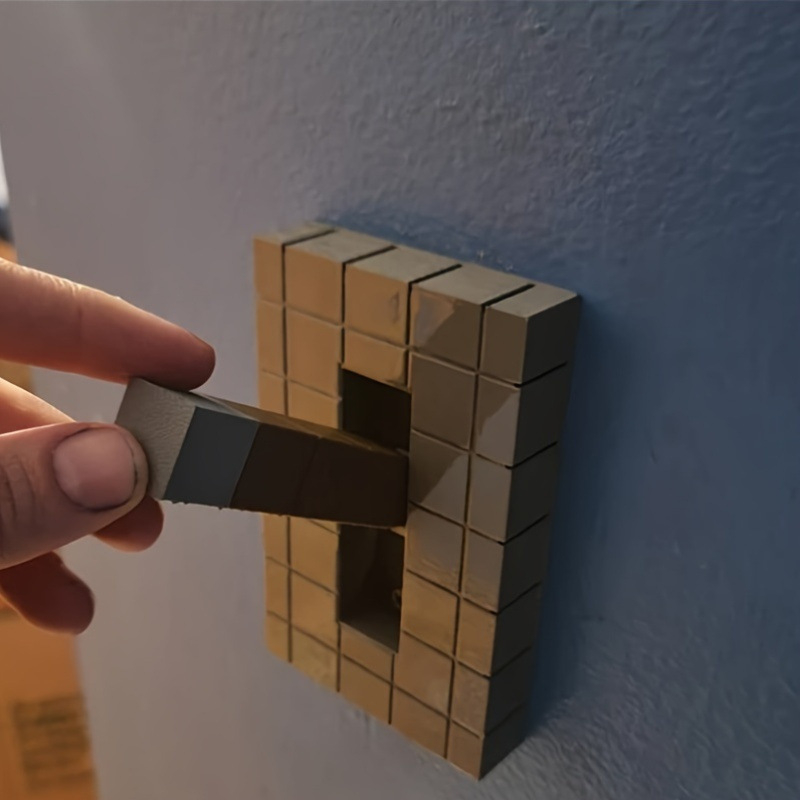 3D ispisana Minecraft Redstone Pixel figura za prekidač svjetla
